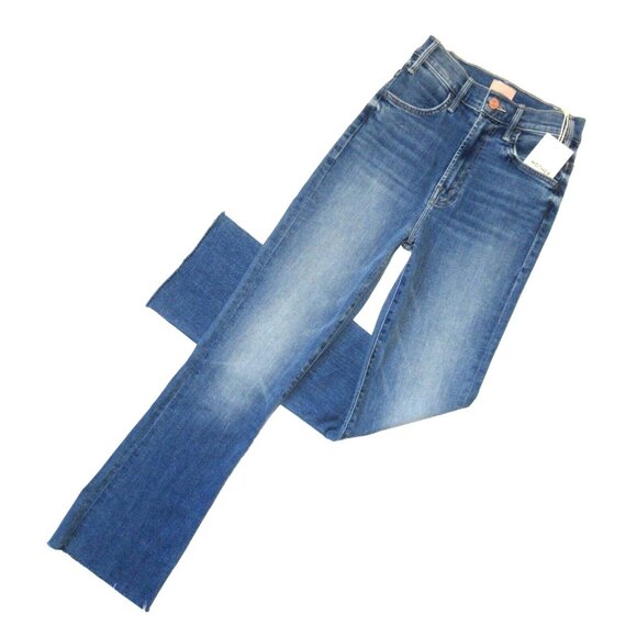 NWT Mother Hustler Ankle Fray in Healing Jar High Rise Boot Crop Stretch Jean 24